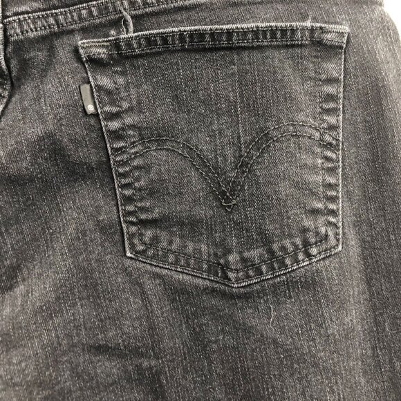 Levis Womens Jeans Size 14M 515 Bootcut Leg High Rise Black Denim Classic Casual - Picture 15 of 16